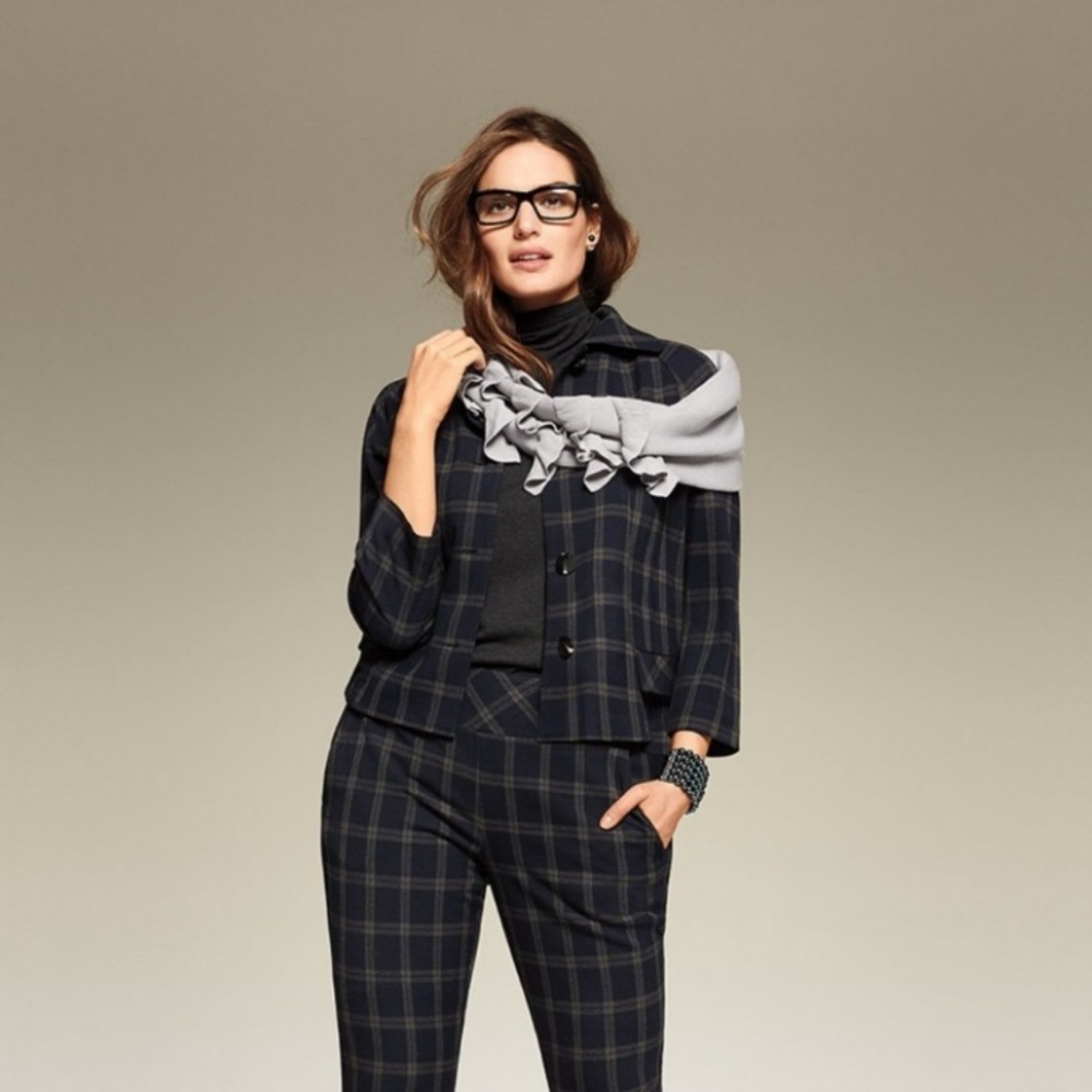 Cabi Connery Plaid Vintage Inspired Jacket